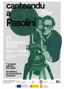 Cartel actualizado - Canteandu a Pasolini