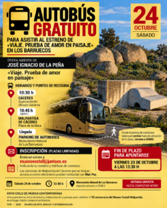 Autobús gratuito a Los Barruecos