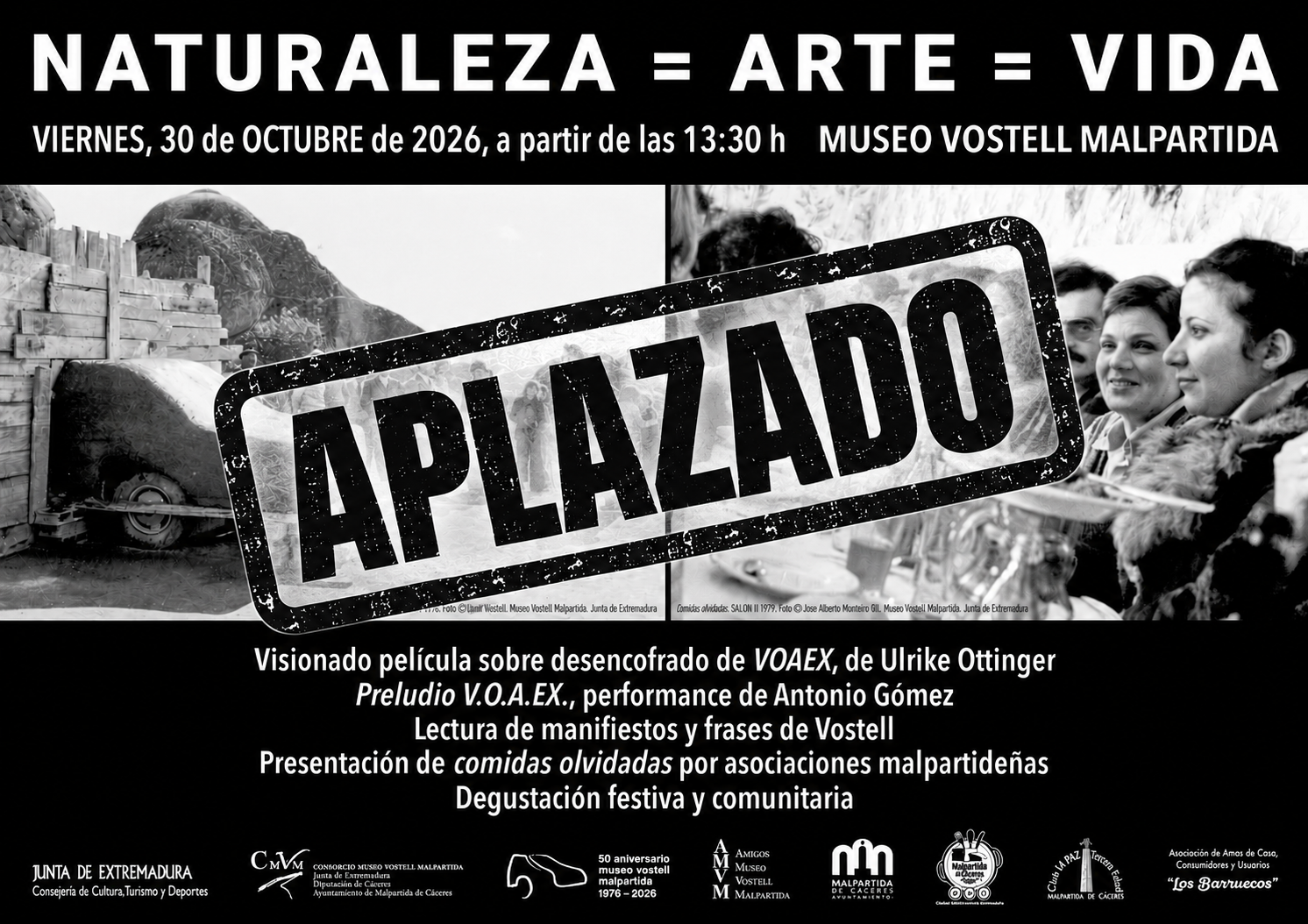 Cartel 50 ANIVERSARIO  sello APLAZADO